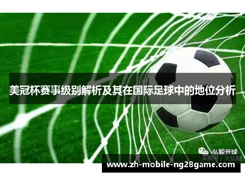 美冠杯赛事级别解析及其在国际足球中的地位分析